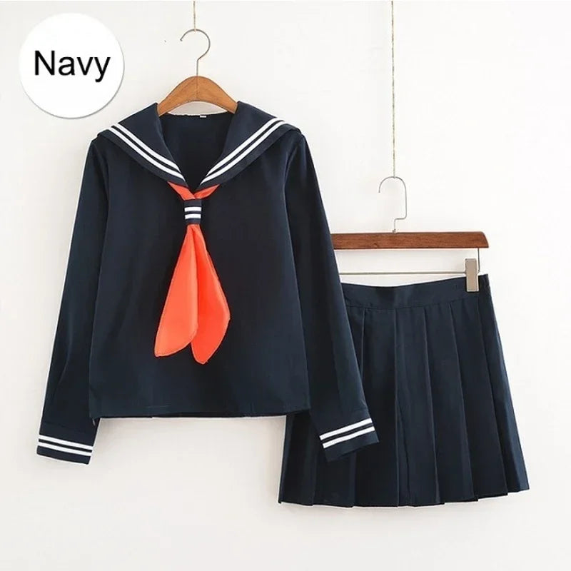 Japanese Korean Anime Cosplay Halloween Costume Women Girls Himiko Toga Cos JK Sailor Uniform Sweater Coat Wig dress up