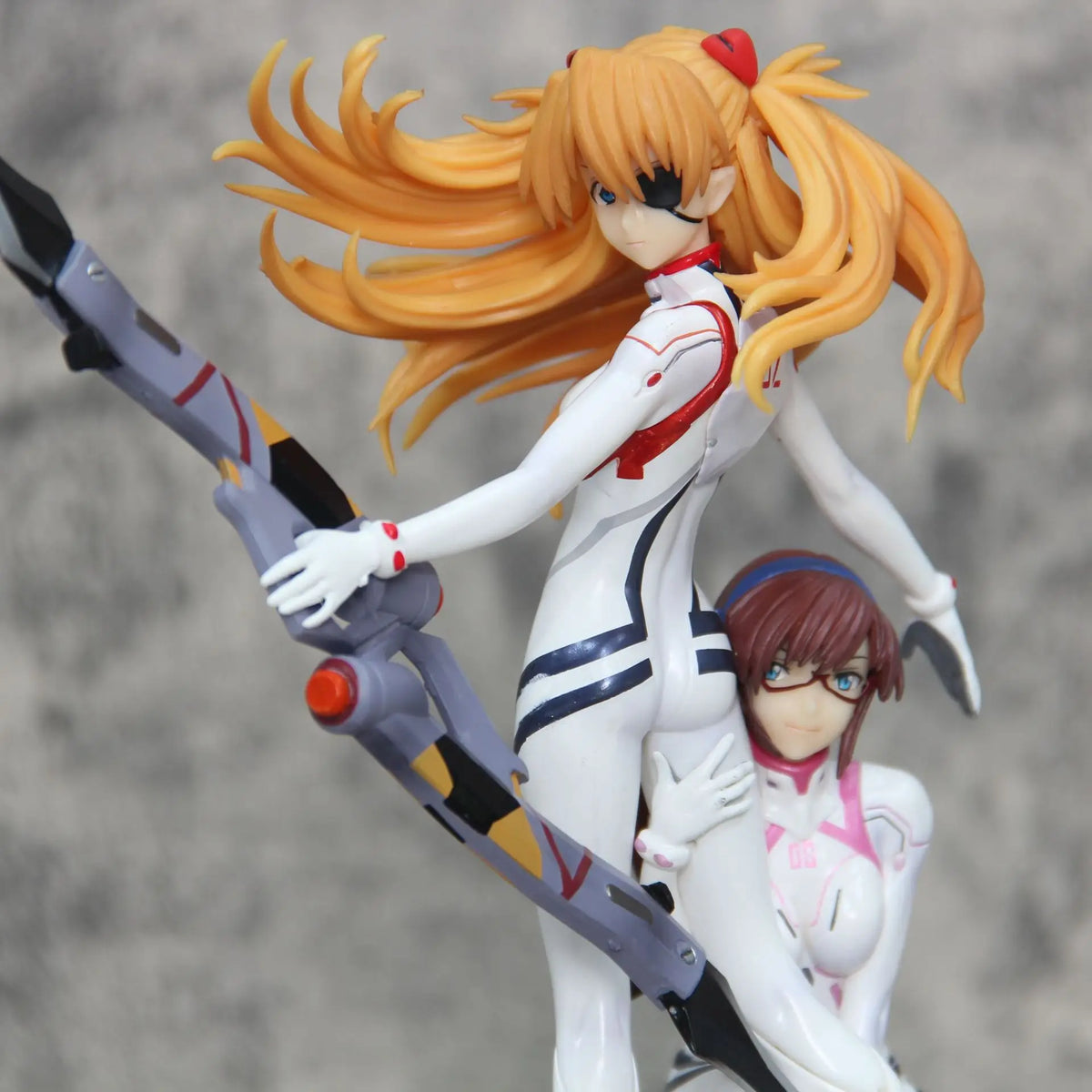 Eva 27cm Asuka Mari Makinami Action Figures Garage Kit Anime Bishoujo Model Double Character Peripheral Toy Statue Ornament Gift