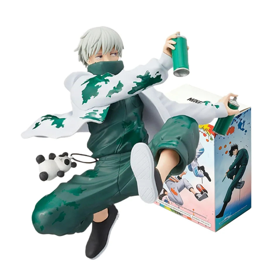 Anime Merch Bandai Original Jujutsu Kaisen GRAFFITI BATTLE Fushiguro Megumi Kugisaki Nobara Panda Gojo Satoru Anime Figure Toy