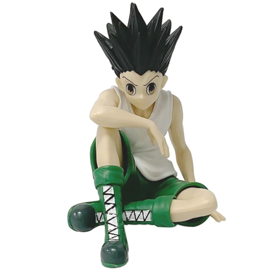 PG Hunter×Hunter GON FREECSS Killua Zoldyck Action Figure Noodle Stopper Anime Killua Figure Statue Car Ornaments PVC Model Toys