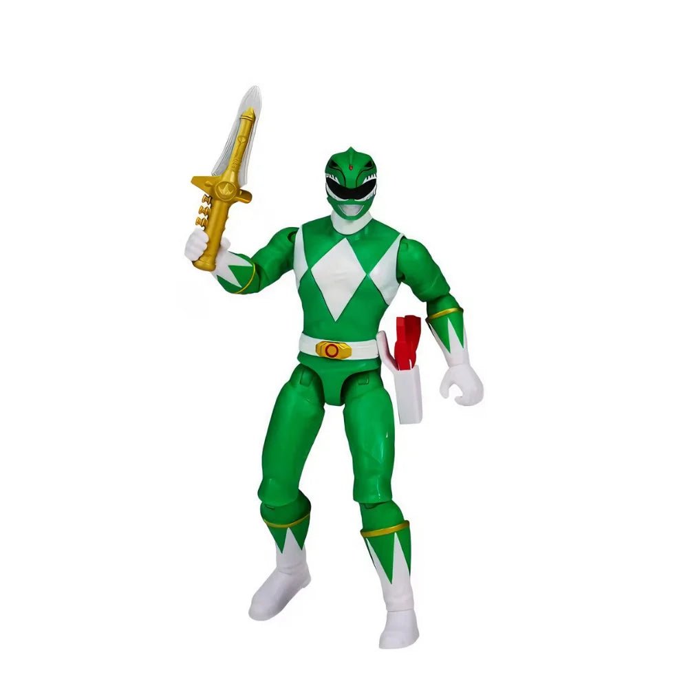 Power Rangers Black Green Red Ranger Figure Set Movable Joint Figurine With Accessories Desktop Display Collectible Toy For