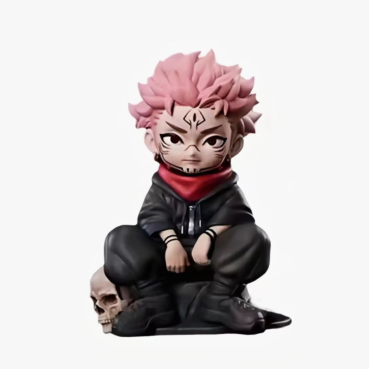 Bandai Jujutsu Kaisen Q Version Figure Gojo Satoru Sukuna Fushiguro Megumi Squatting PVC Model Statue Desktop Decorative toy