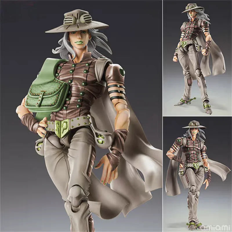 Super Action Statue Bizarre Adventure Steel Ball Run Gyro Zeppeli Collectible Figure - In Stock Room Desktop Decoration Figure