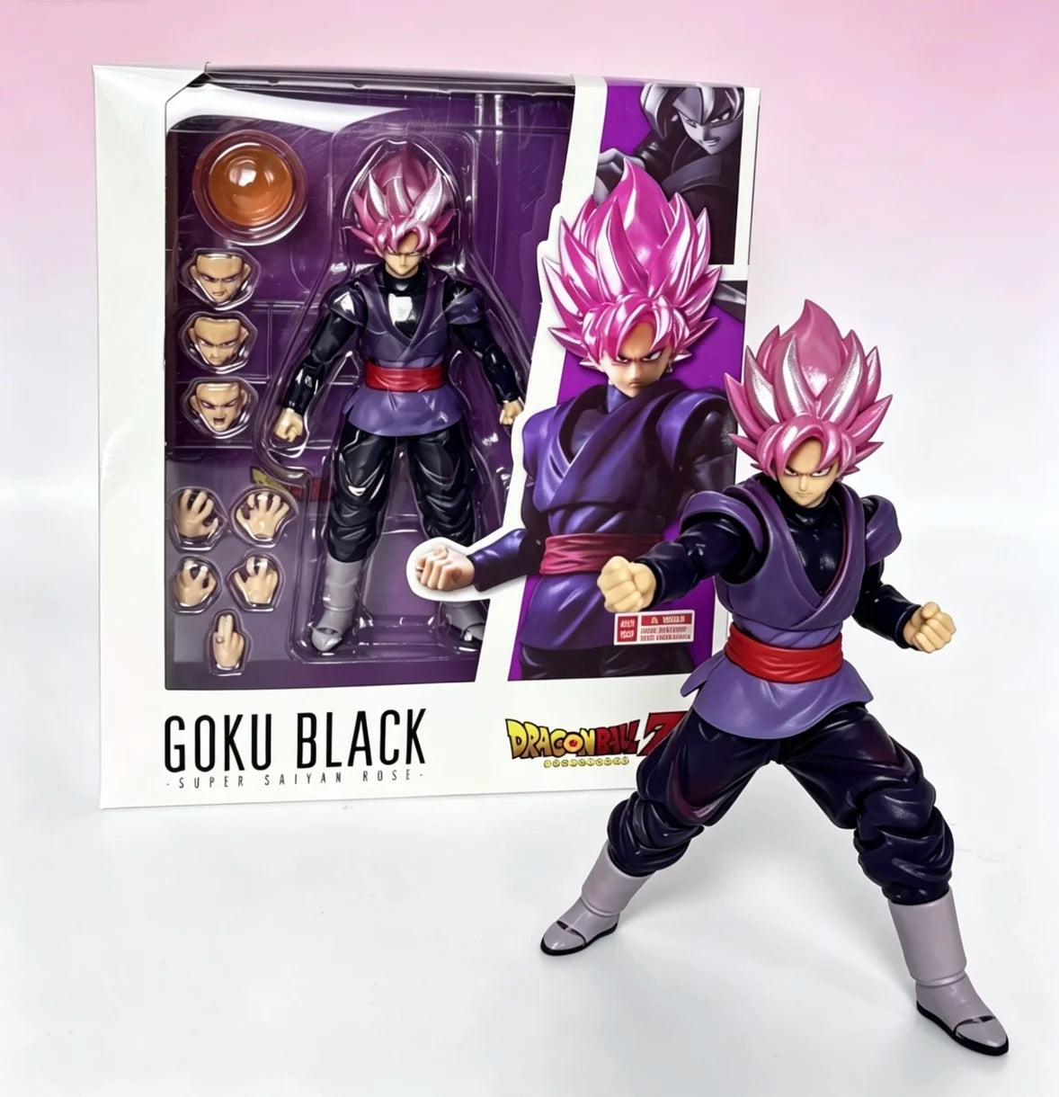 Bandai Dragon Ball Super Collectible Figure - Saiyan Large Pink Hair Zamasu Action Figure Model Ideal Gift for Fans
