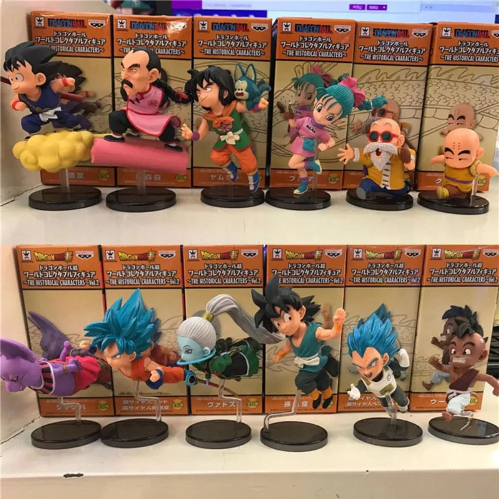 Dragon Ball Z Animation WCF 30th Anniversary Running Flying Articles 6 Super Saiyan Destruction God Hand-made Ornaments cartoon