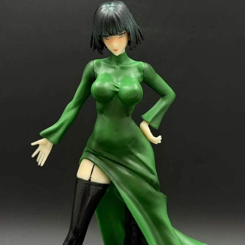 Hot 22cm One Punch Man Figure Fubuki Resin Model Painting Completed Version Anime Figure Plastic Model Toy Gift