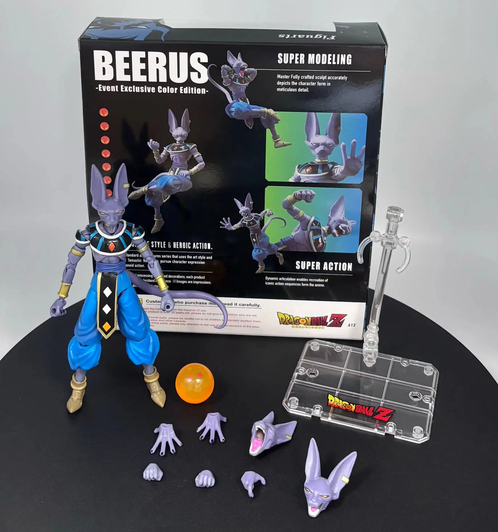 Dragon Ball Large Size Beerus God of Destruction Venue Exclusive Figure Action Model Gift for Boys Collectible Ornament