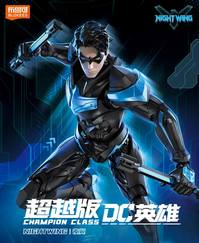 Blokees DC Heroes Harley Quinn Champion Class Blocks Figure Collectible Toy Desktop Display Home Decoration Collection Gift