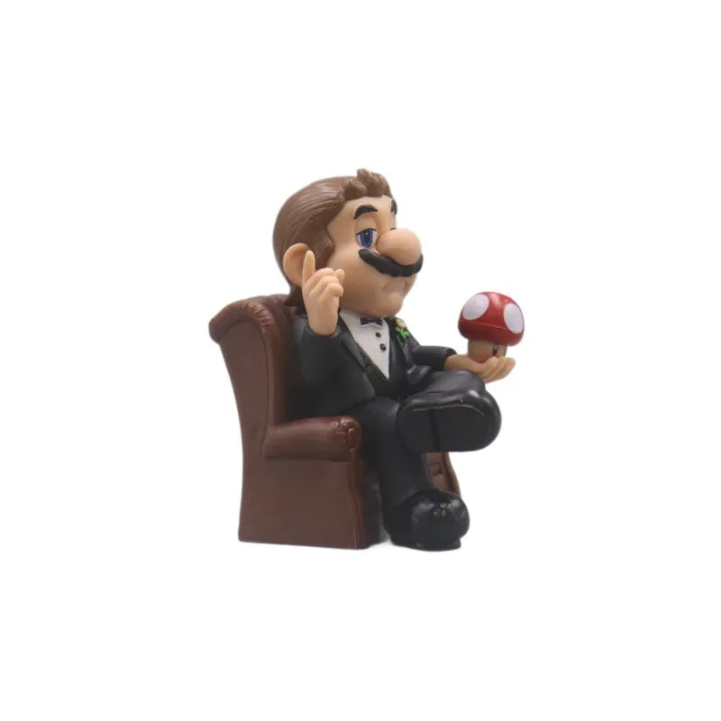 New Cosplay The Godfather The Joker With Chair Action Figure Toys Collection Movie Model PVC Doll Desktop Ornament