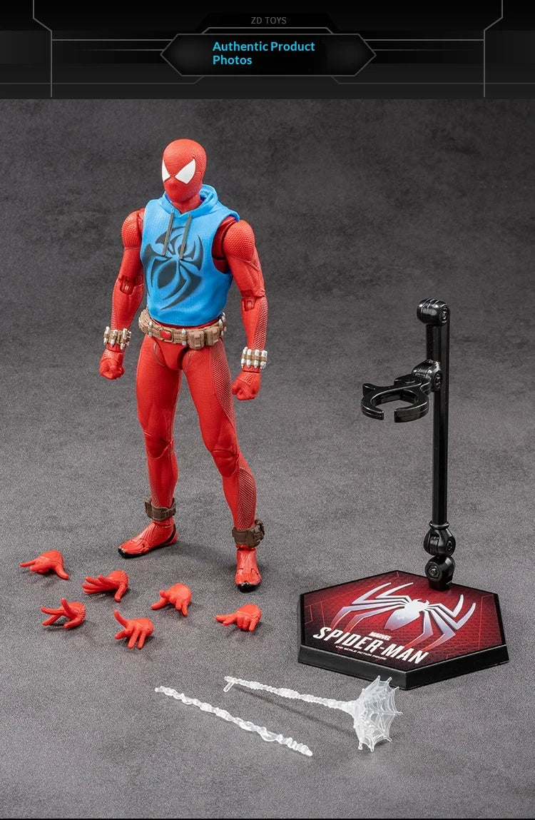 Zd Toys Marvel Spider Man Action Figure Ps4 Game Version Full Articulated Collectible Model For Display