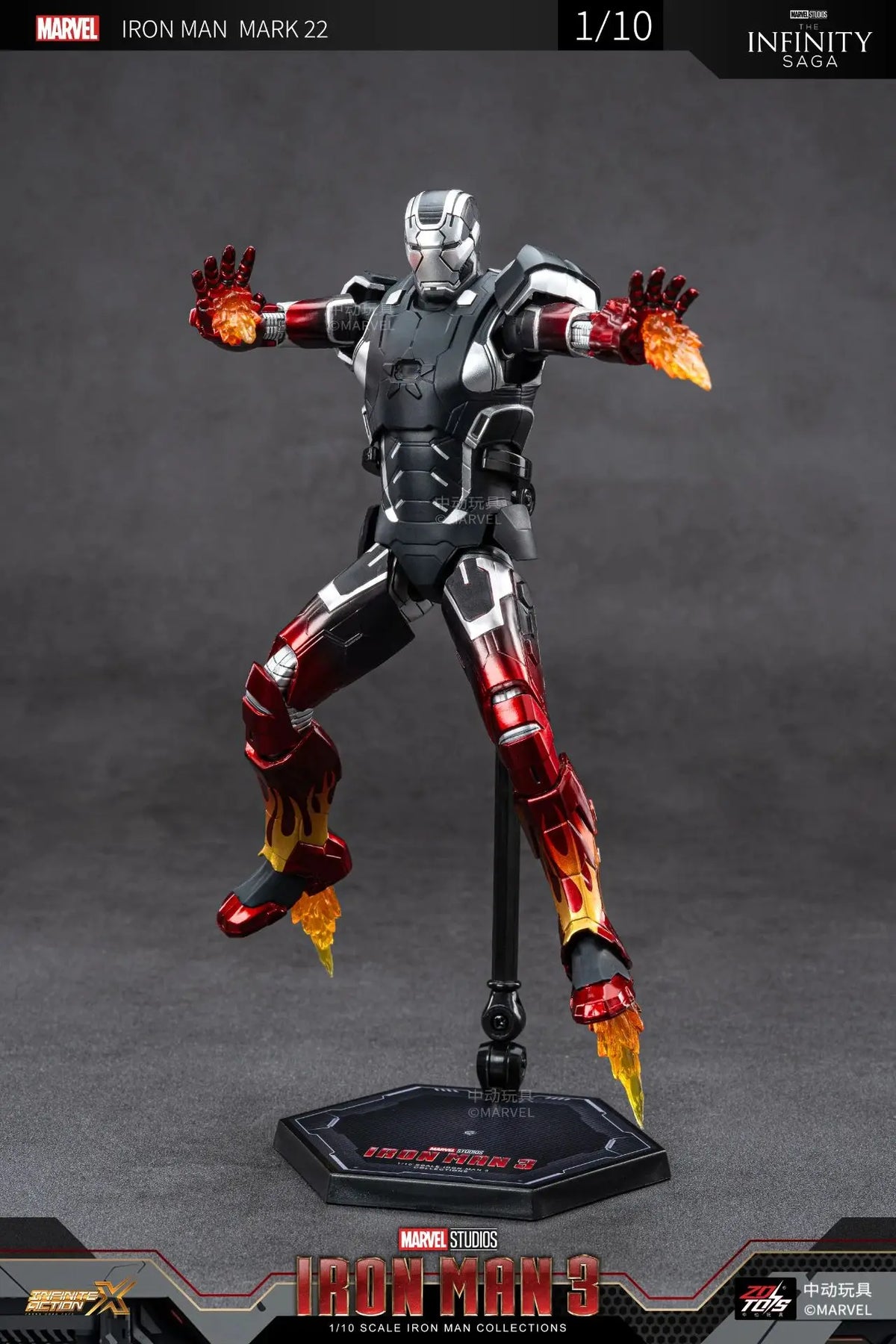 ZD Iron Man Figure Legends Iron Man Mk41 Mk47 Tank MK24 Iron Patriot 2.0 MK35 Red Snapper 1/10 Scale Iron Man Collections Gift