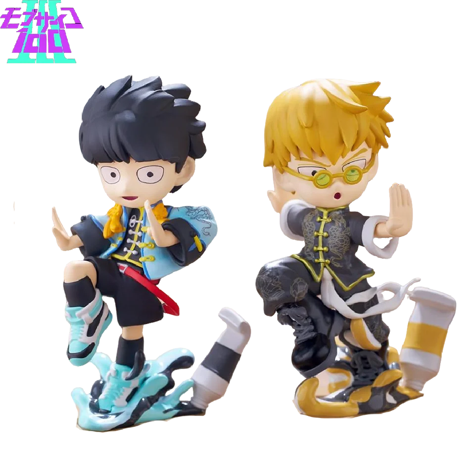 Anime Mob Psycho 100 Figures Gk Reigen Arataka Q Edition Kawaii Standing Palm Series Model Doll Desktop Ornament Collectible Toy