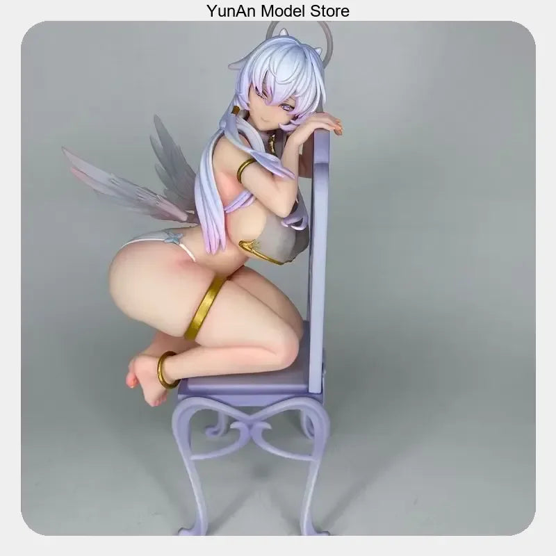 27cm Pure White Angel Chan Anime Figure Desktop Ornament Collectible Gift for Fans