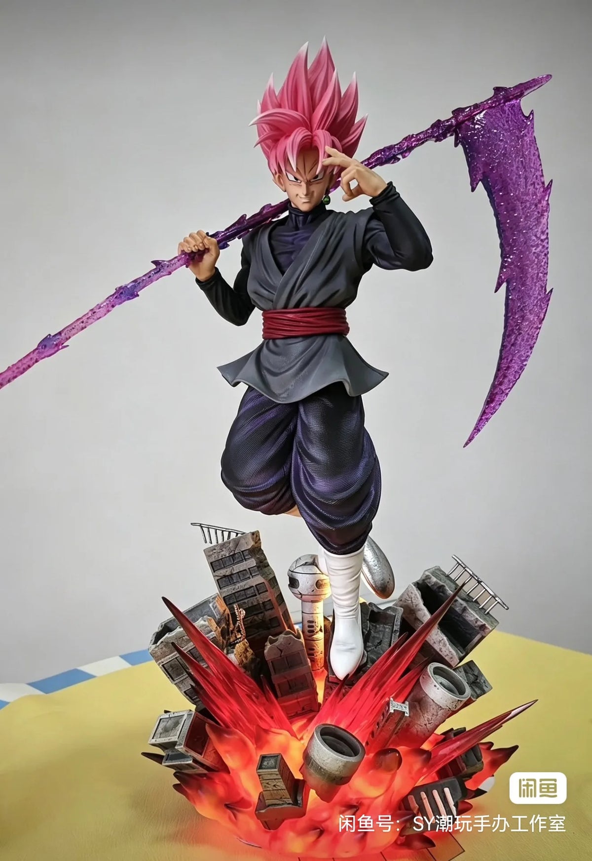 Jt Studio Toys Dragon Ball Anime Figure Zamasu Figure 1/6 Goku Black Pvc Statue Decor Ornament Collection Model Gift