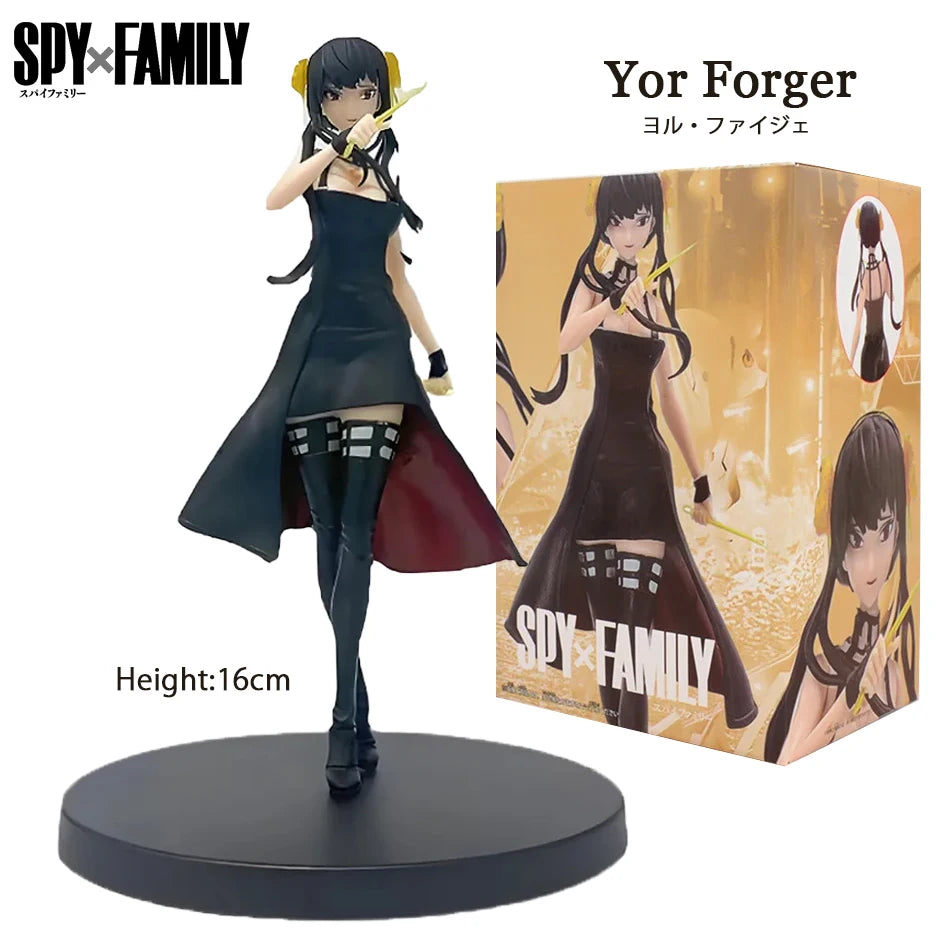 16CM SPY×FAMILY Anime Figure Kawai Anya Forger Yor Forger Action Figures Standing Figurine Model Doll Toys Gift In Stock
