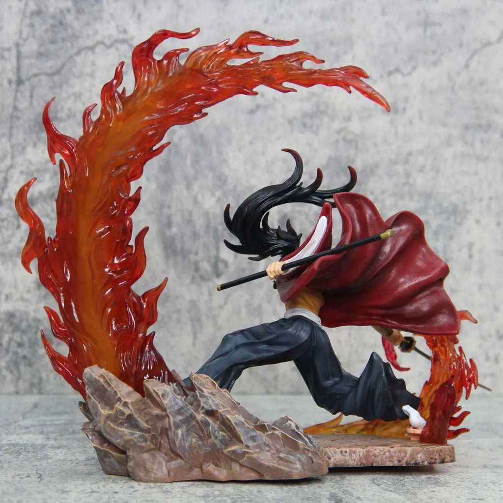 【In-Stock】Ghost Slayer Gk Battle Black Death Mou Battle Ji Guoyuan One Light Edition Model Ornament Statue Handmade Wholesale