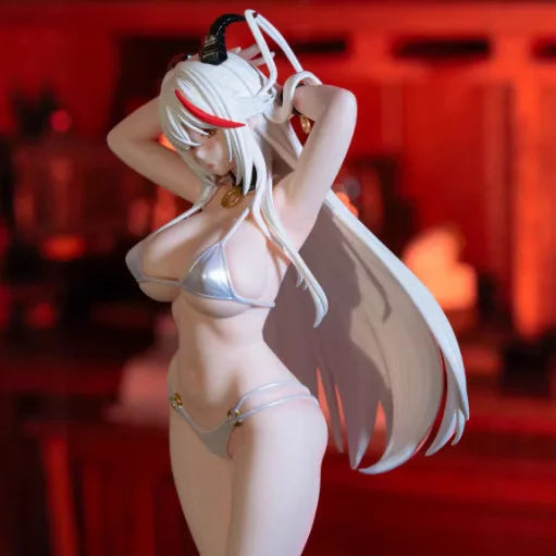 Azur Lane Aegir Anime Girl Figure Bikini Swimsuit Pvc Statue Desktop Ornament Computer Case Decoration Boxed Collectible Model
