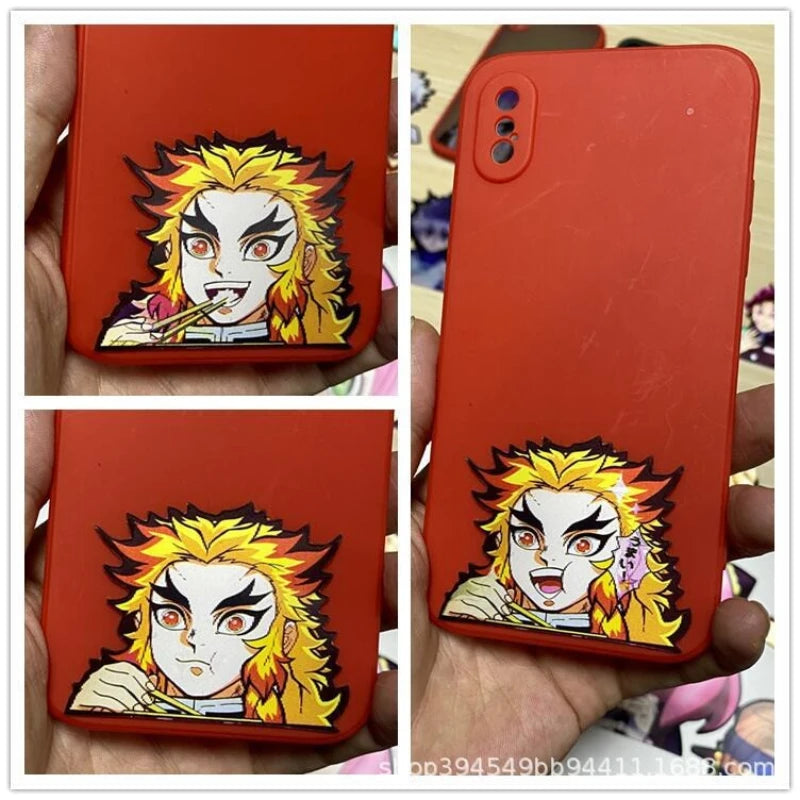Creative Demon Slayer Sticker Women's Wear Tanjirou Zenitsu Inosuke Funny Anime  Waterproof Laptop Trunk Sticker phone sticker