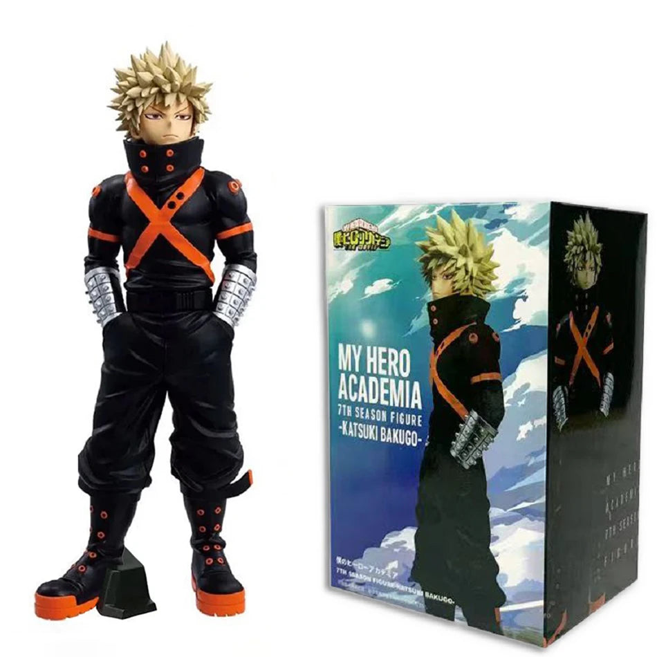 Hot My Hero Academia Bakugou Katsuki Midoriya Izuku Todoroki Shouto Toga Himiko Anime Figure PVC Collectible Model Toys Kid Gift