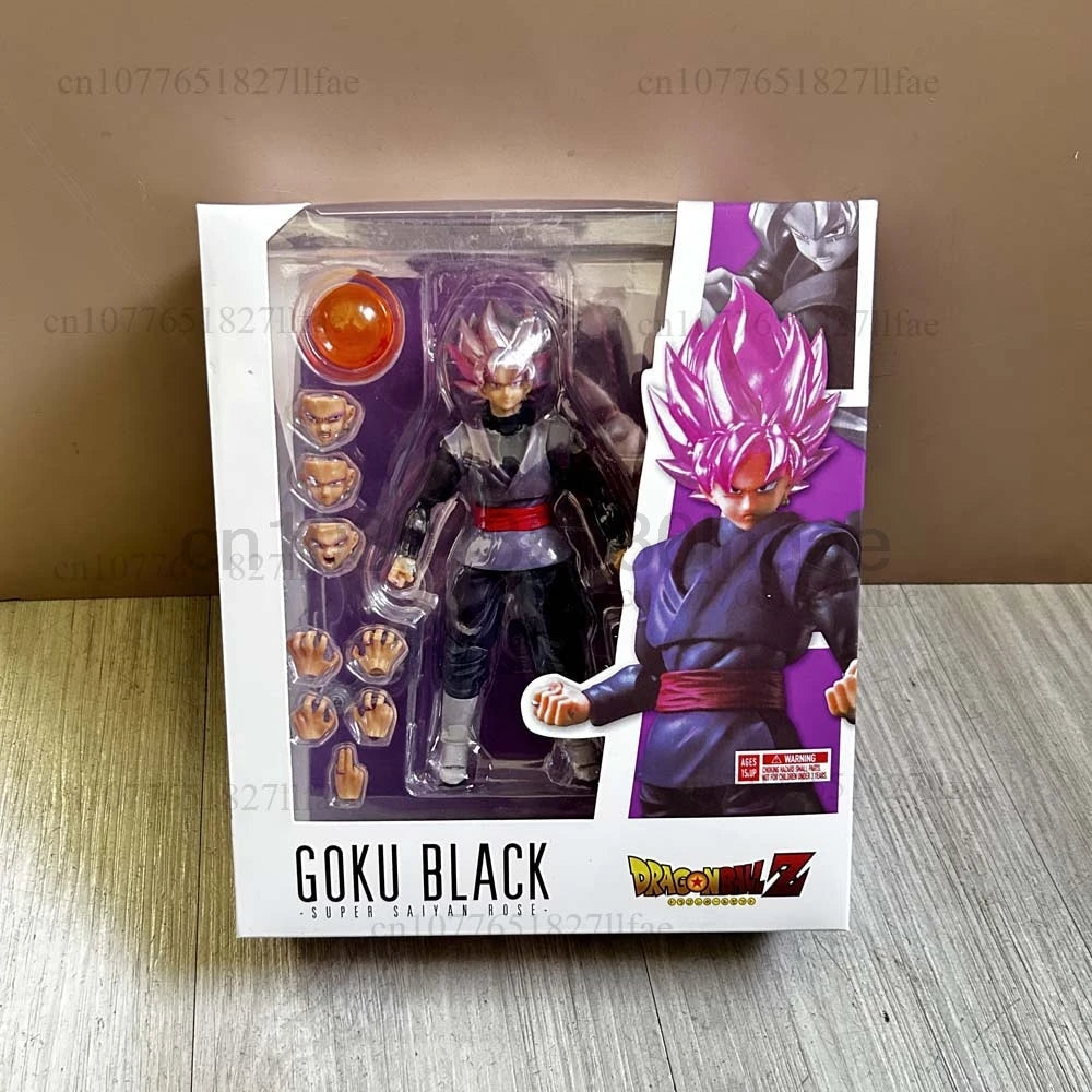 Dragon Ball Z Super Saiyan Rose Goku Black Action Figure Model Toys Joint Movable Gift For Friends Room Decor Christmas Present
