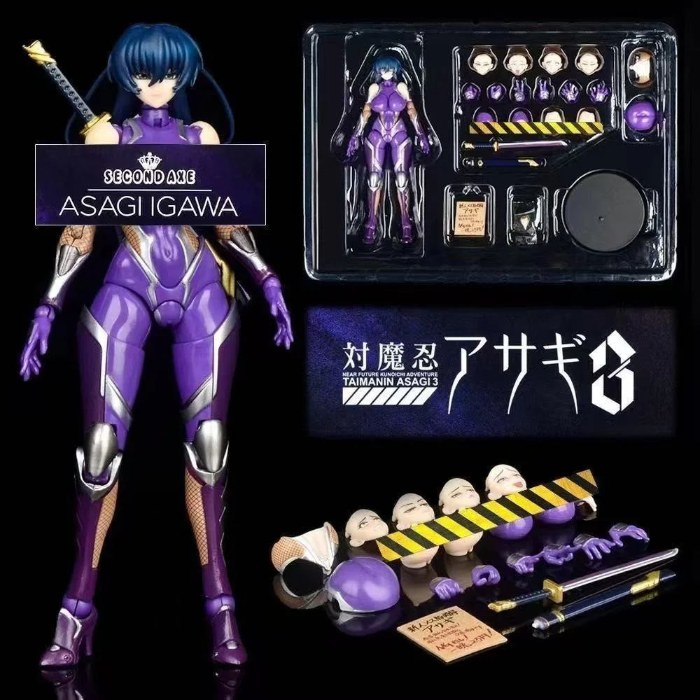 Domestic in-stock N Company Sexy Demon Ninja Asahei Ikawa Asahei Jointed Pure White Magical Girl Erika Kuramoto Action Figure