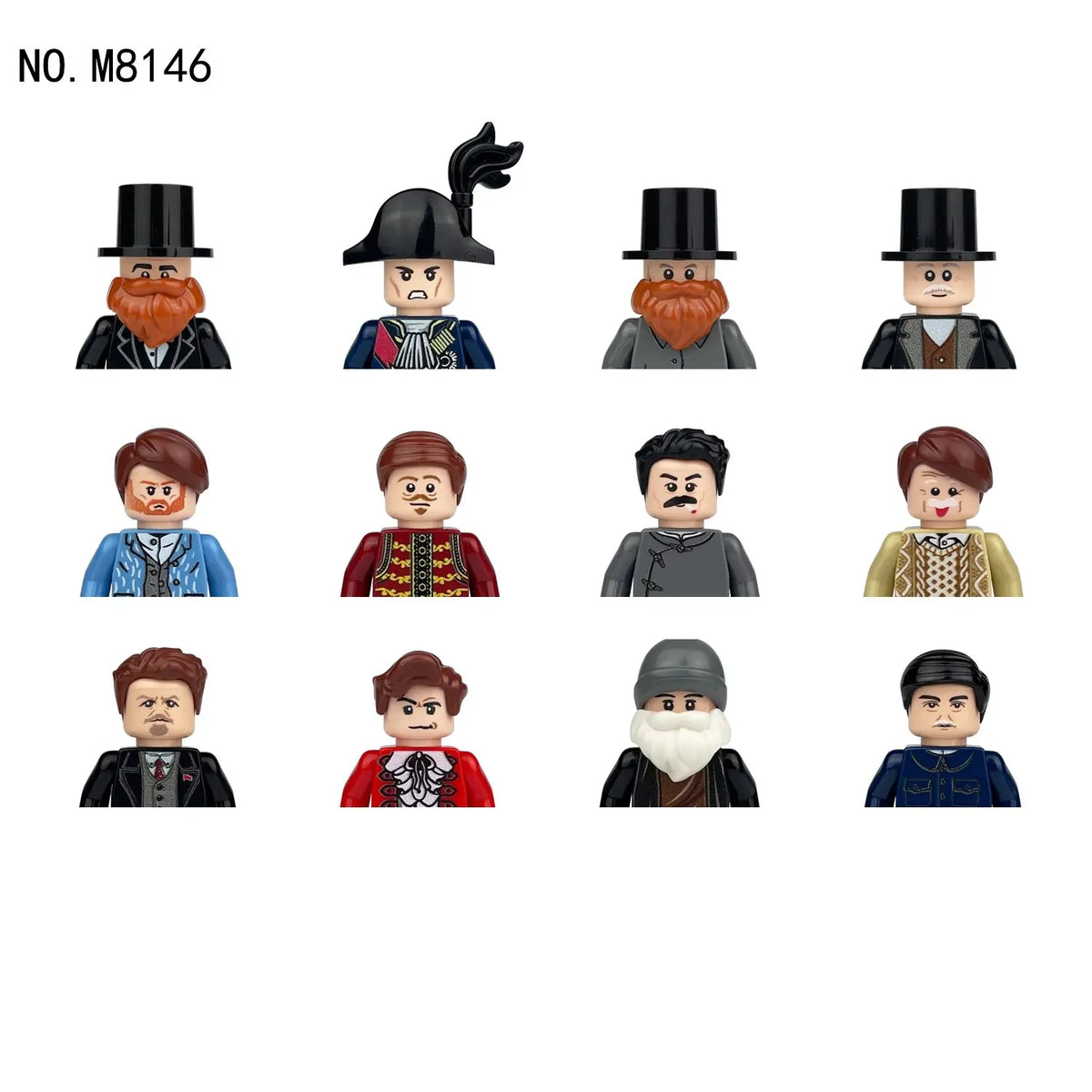 Kids 3D Family Figures Set Building Blocks City Worker Fireman Doctor Dolls Bricks Educational Toys For Children Birthday Gift