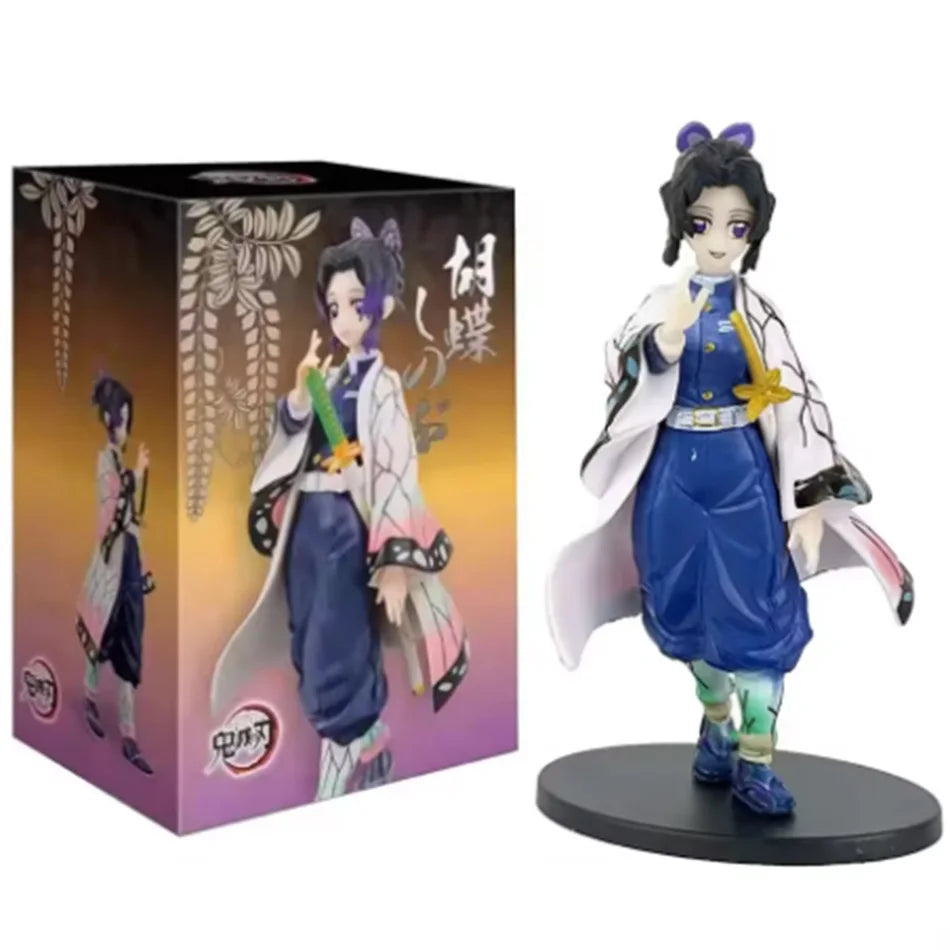 Demon Slayer Kimetsu no Yaiba Figure Kamado Tanjirou Agatsuma Zenitsu Nezuko PVC Model Toys Anime Character Warrior Figure