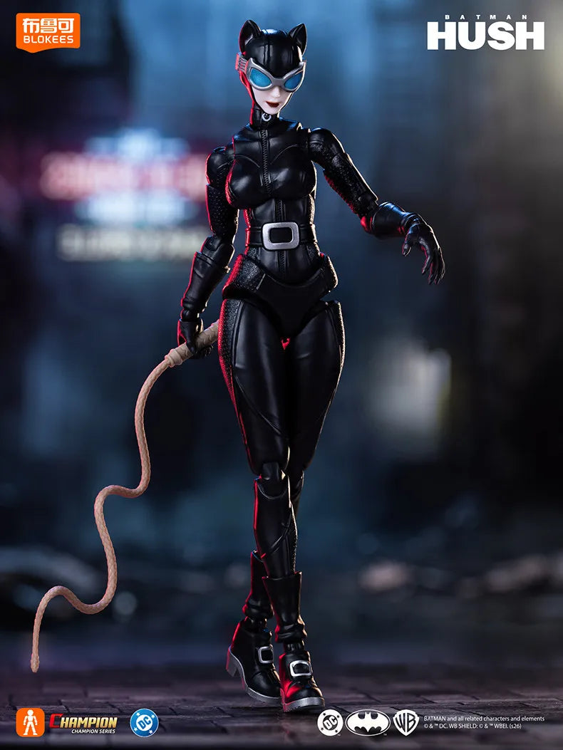 Blokees Batman Hush Catwoman Action Figure Champion Class Collectible Assemble Model Desktop Decoration For Adult Fans
