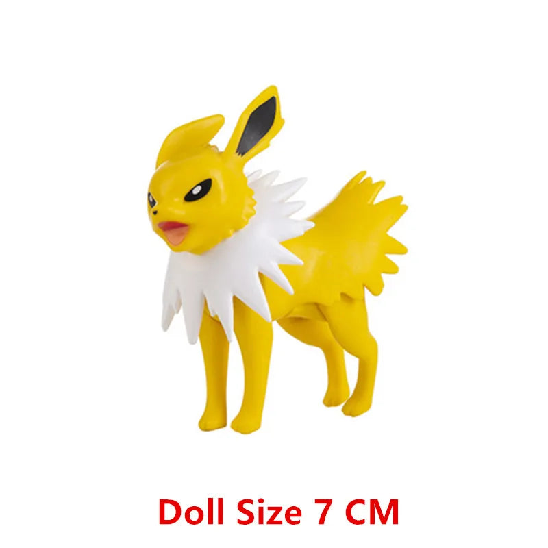 Pokemon Cartoons Anime Figure Pikachu Charmander Eevee Squirtle Cosplay Toys Model Figure Collection Dolls Birthday Gift