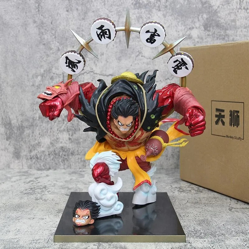 Bandai Action One Piece Anime Figure Luffy Model Doll Collection Decoration Children's Gifts Desktop Ornaments Japanese Kids Toy