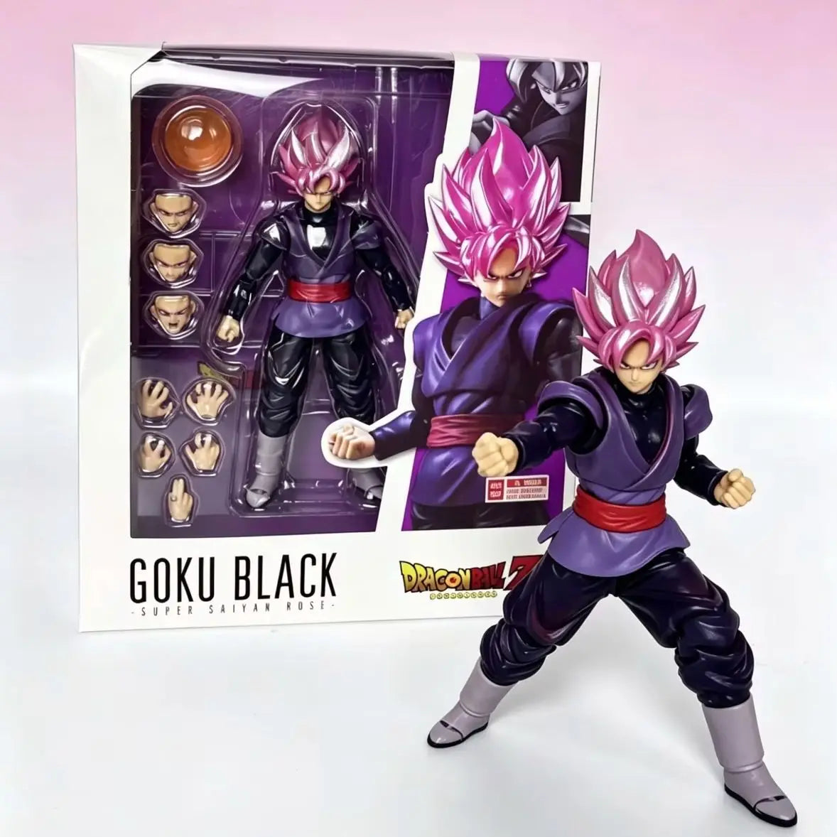 Bandai Dragon Ball Super Collectible Figure - Saiyan Large Pink Hair Zamasu Action Figure Model Ideal Gift for Fans
