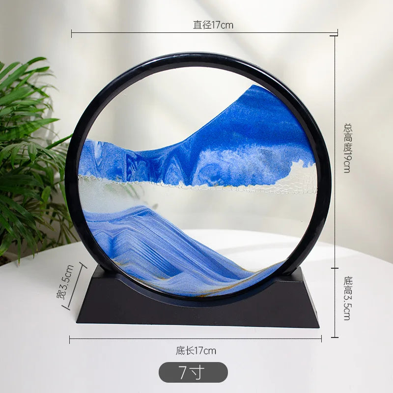 3d Quicksand Painting Desktop Ornaments Home Living Room Decoration Ecological Quicksand Painting Craft Decorations