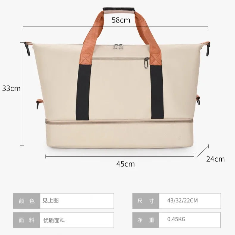 SNOOPY Travel Bag Anime Cartoon Women Waterproof Gym Sport Bag Fitness Handbag for Men Storage Bag Shoulderbag  birthday Gift