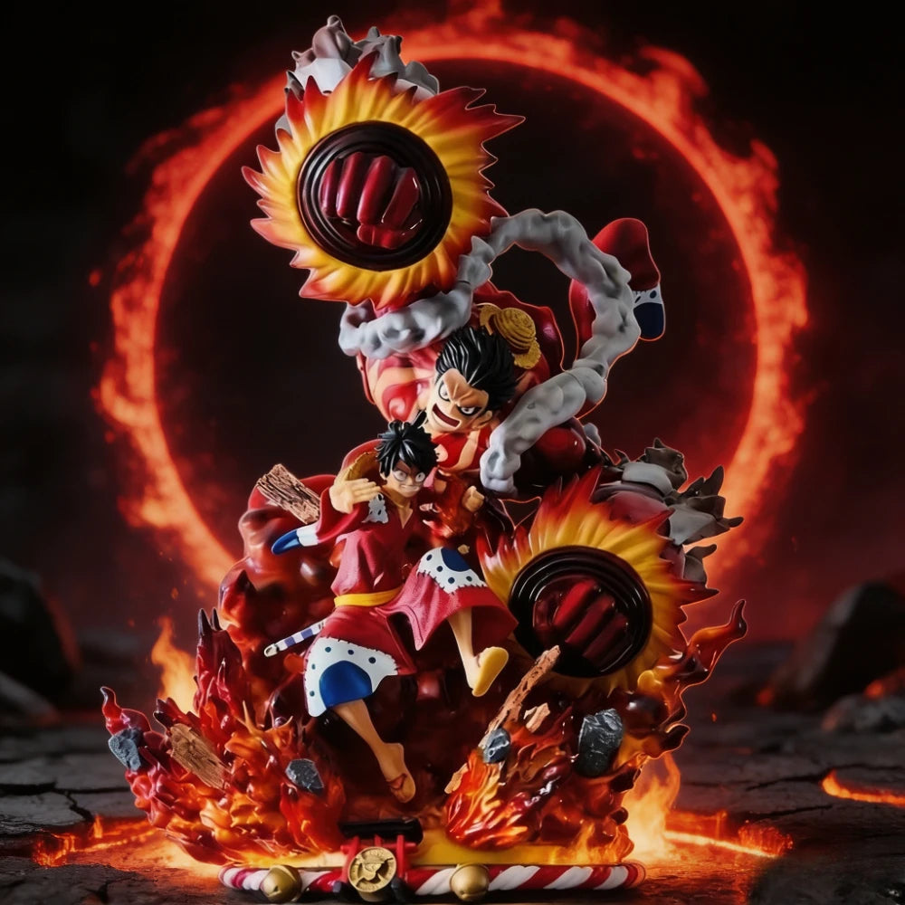 43cm/17in Anime ONE PIECE Figure Crow Cannon‌ Luffy Action Figures Pvc Collection Model Toys for Gifts