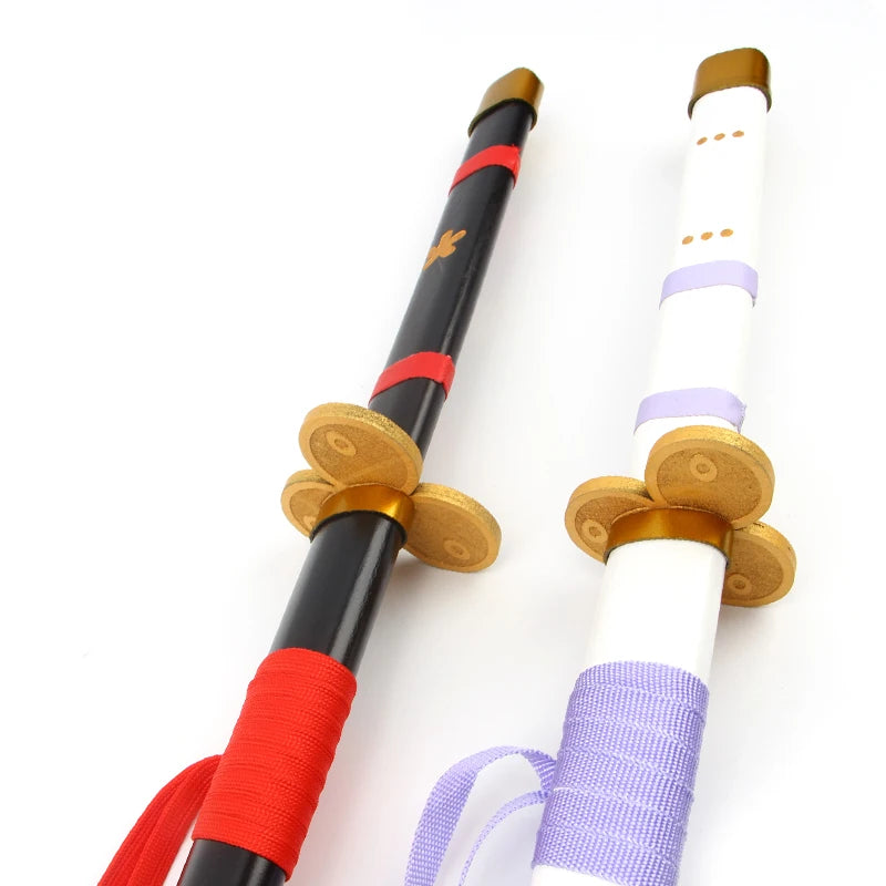 40inch Roronoa Zoro Katana Wooden Shanks Sword Anime Cosplay Prop Ninja Knife Real Size Japanese Katana Samurai Sabre Toys Gift