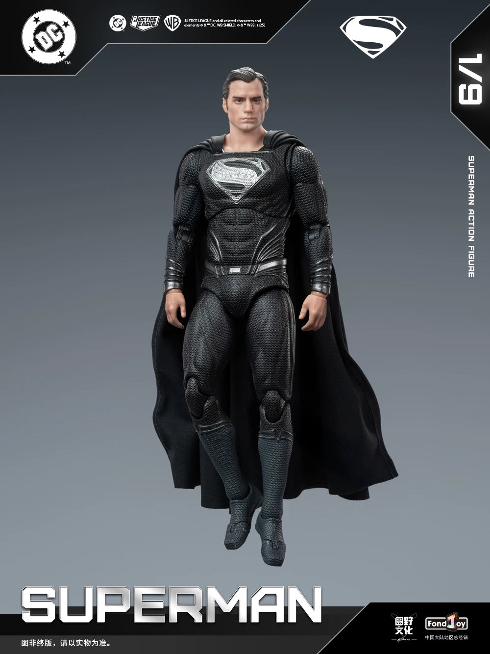 Original Fondjoy David Corenswet Superman Action Figure 1/9 New SupermanFigure PVC Joint Movable Collection Model Toys Gift