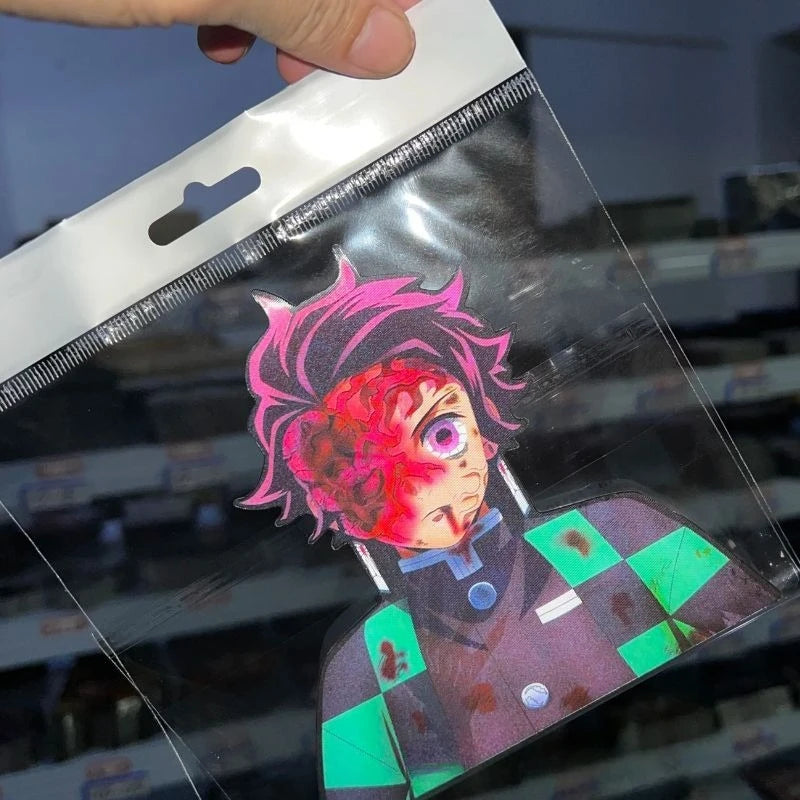 Creative Demon Slayer Sticker Women's Wear Tanjirou Zenitsu Inosuke Funny Anime  Waterproof Laptop Trunk Sticker phone sticker