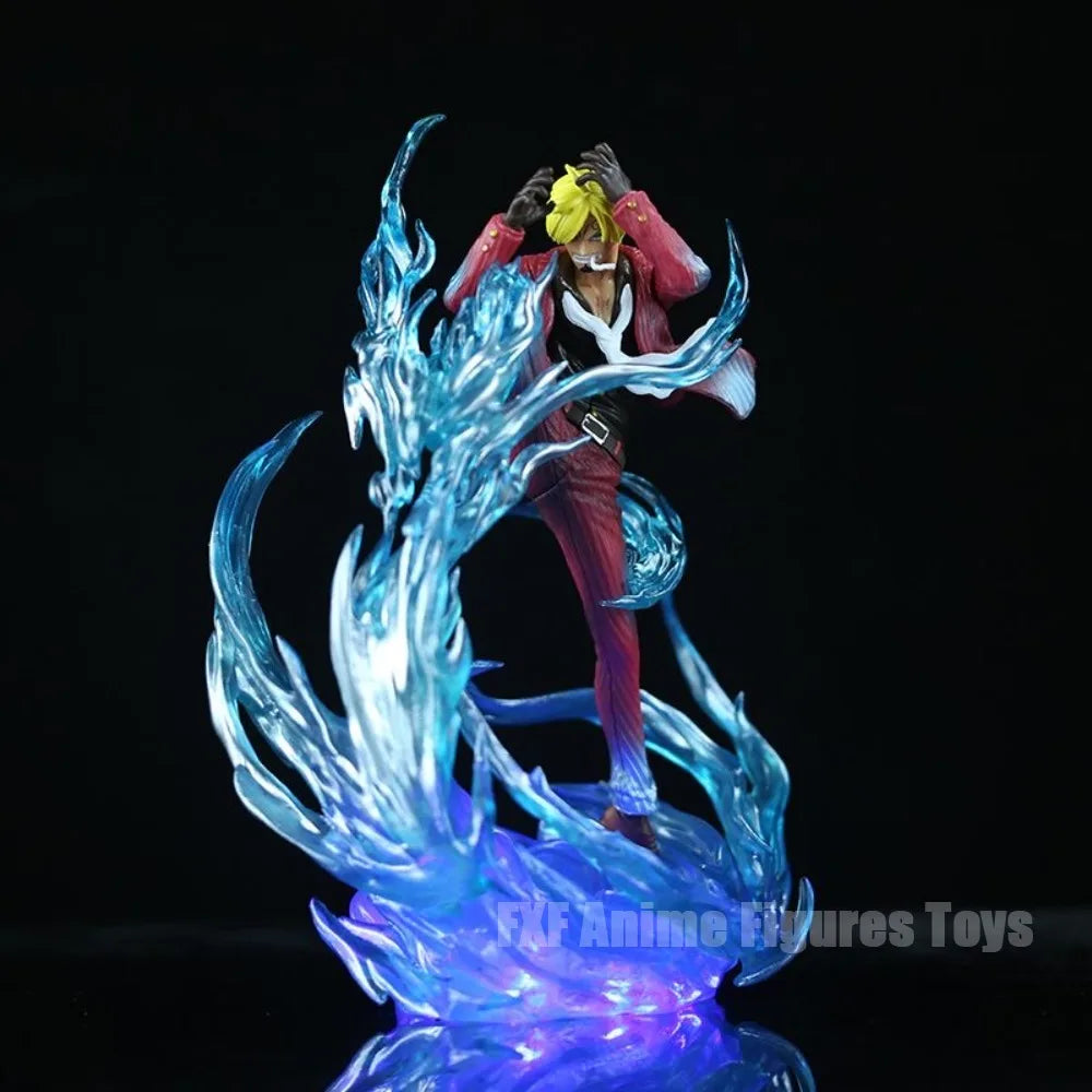 8.86in/22.5cm Anime ONE PIECE Figure Diable Jambe Sanji Action Figures Pvc Desktop Ornamen Collection Model Toys Gifts