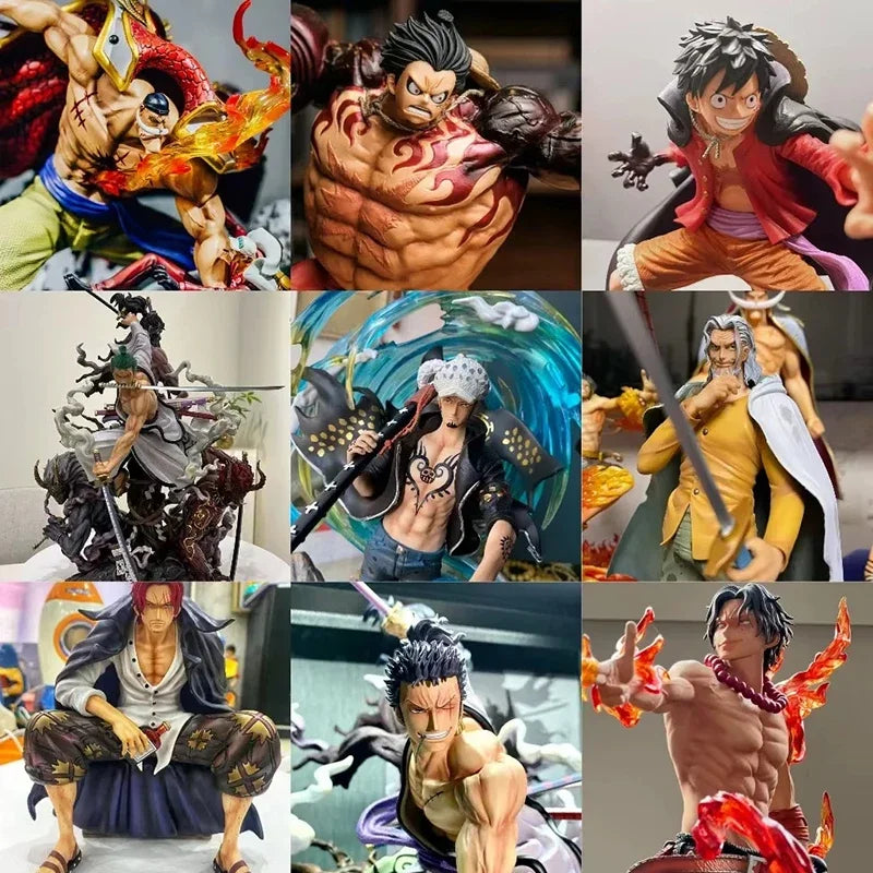 One Piece Anime PVC Figure Blind Box 5-30cm Big Middle Mini Size Luffy Zoro Sanji Character Model Surprise Gift for Collector