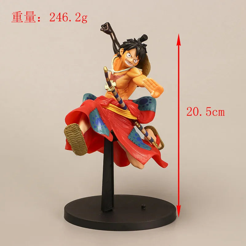 21CM Anime One Piece Wano Country Monkey D. Luffy Figure Gear Second BATTLE RECORD COLLECTION Model Toy Gift Action Figure PVC