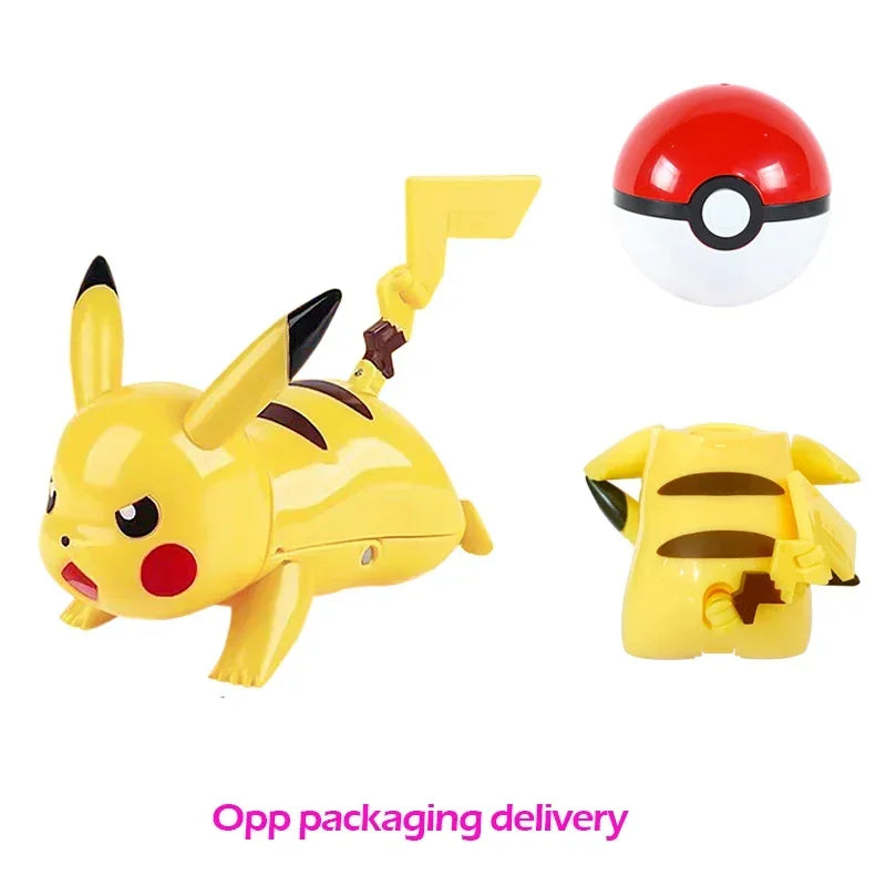 Pokemon Pokeball Figure Pikachu Dragonite Lapras Psyduck Mewtwo Gyarados Solgaleo Lunala Eevee Poke Ball Toy Kids Birthday Gift