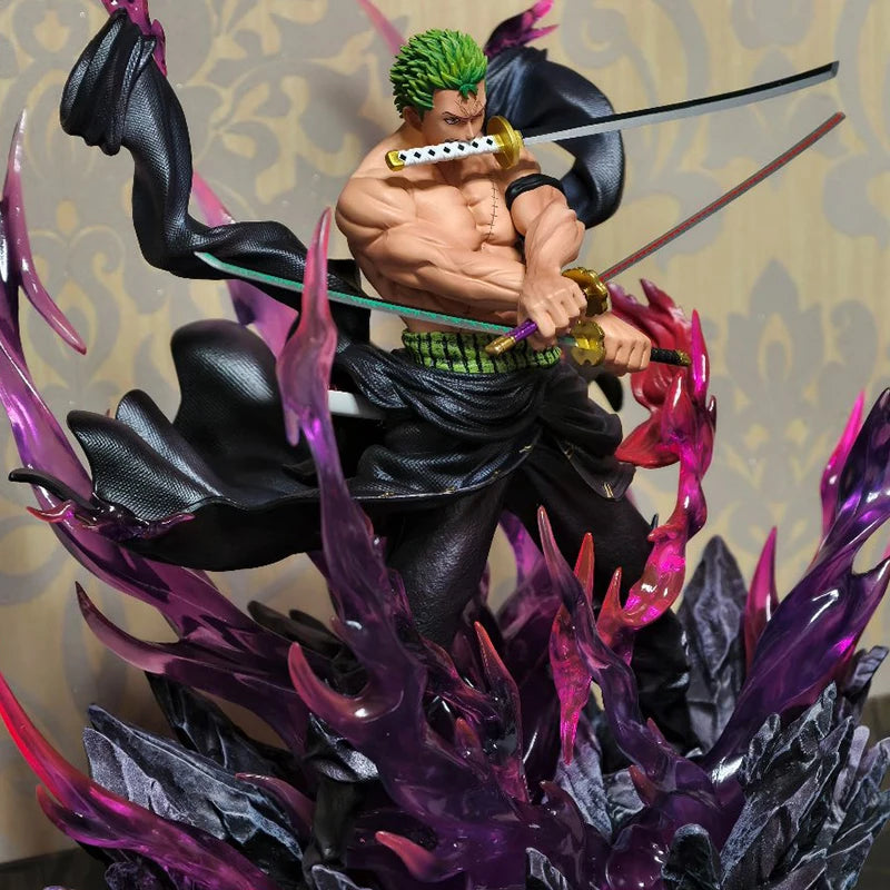 Jt Statue One Piece Full Range Th Enraged Zoro Anime Figure Figure Pvc Statue Collection Model Room Decoration Christmas Gifts