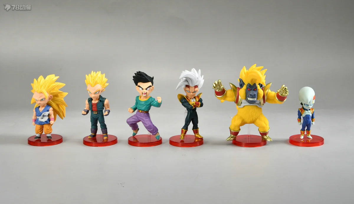 Dragon Ball Z Super Saiyan Son Goku Anime Figure Son Gohan Vegeta Broly Piccolo Majin Buu Set Action Figurine Model Gifts Toy