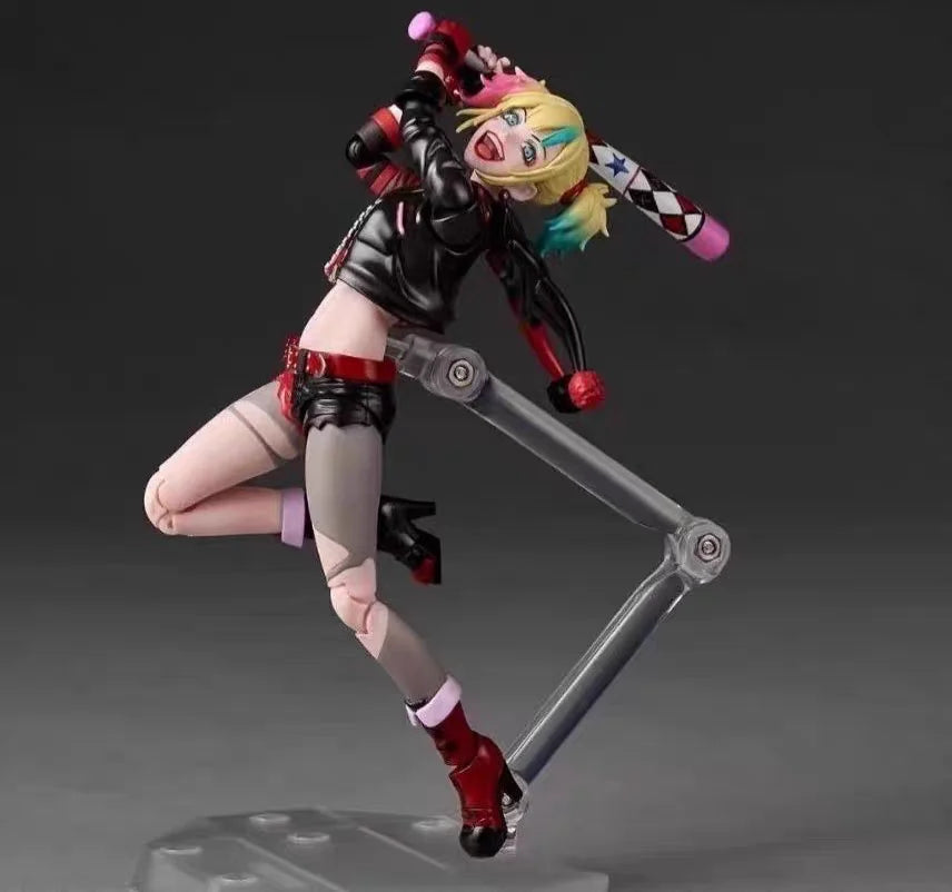 In Stock Kaiyodo Amazing Yamaguchi Revoltech Harley Quinn Suicide Squad From Another World Action Figure Toy Model Gift