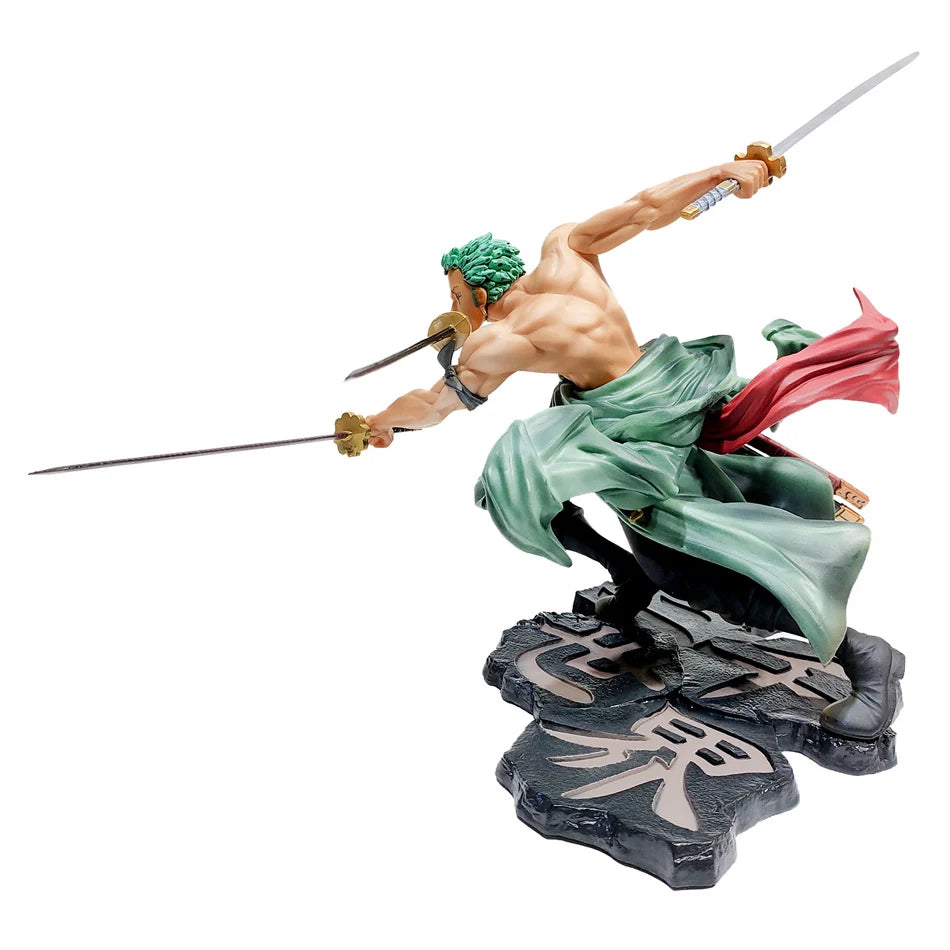 Hot One Piece 21cm Anime Figure Roronoa Zoro Three-blade Sa-maximum Manga Anime Statue Action Figure Collection Model Kid Toy