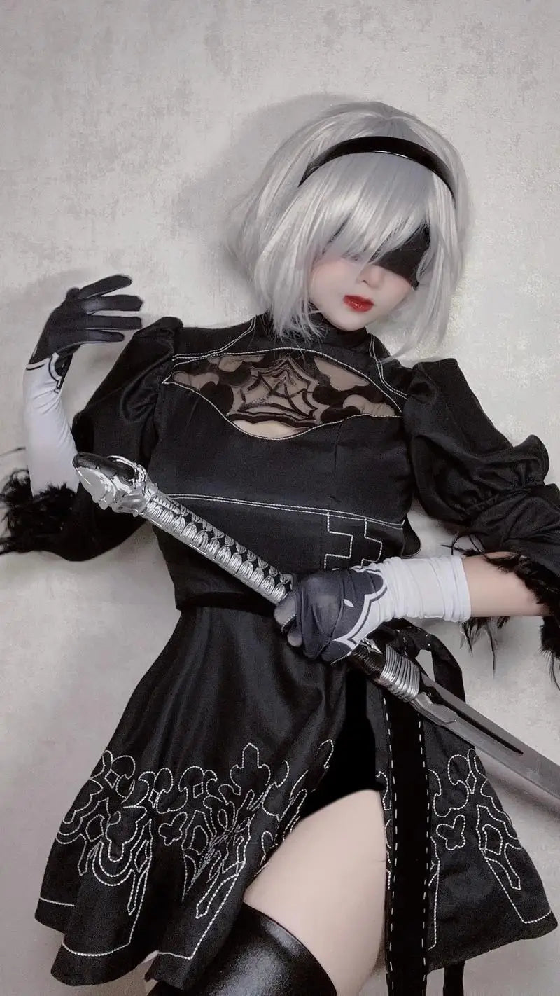 Nier Automata Cosplay Costume Yorha 2B sexy Outfit Games Suit Women Role Play Costumes Girls Halloween Party Fancy Dress