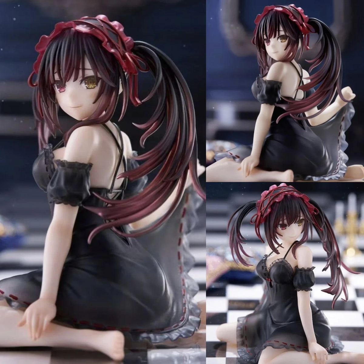 Taito Kurumi Tokisaki Prize Figure Date A Live Anime Nightgown Spirit Character Statue Desktop Decoration For Anime Collectors