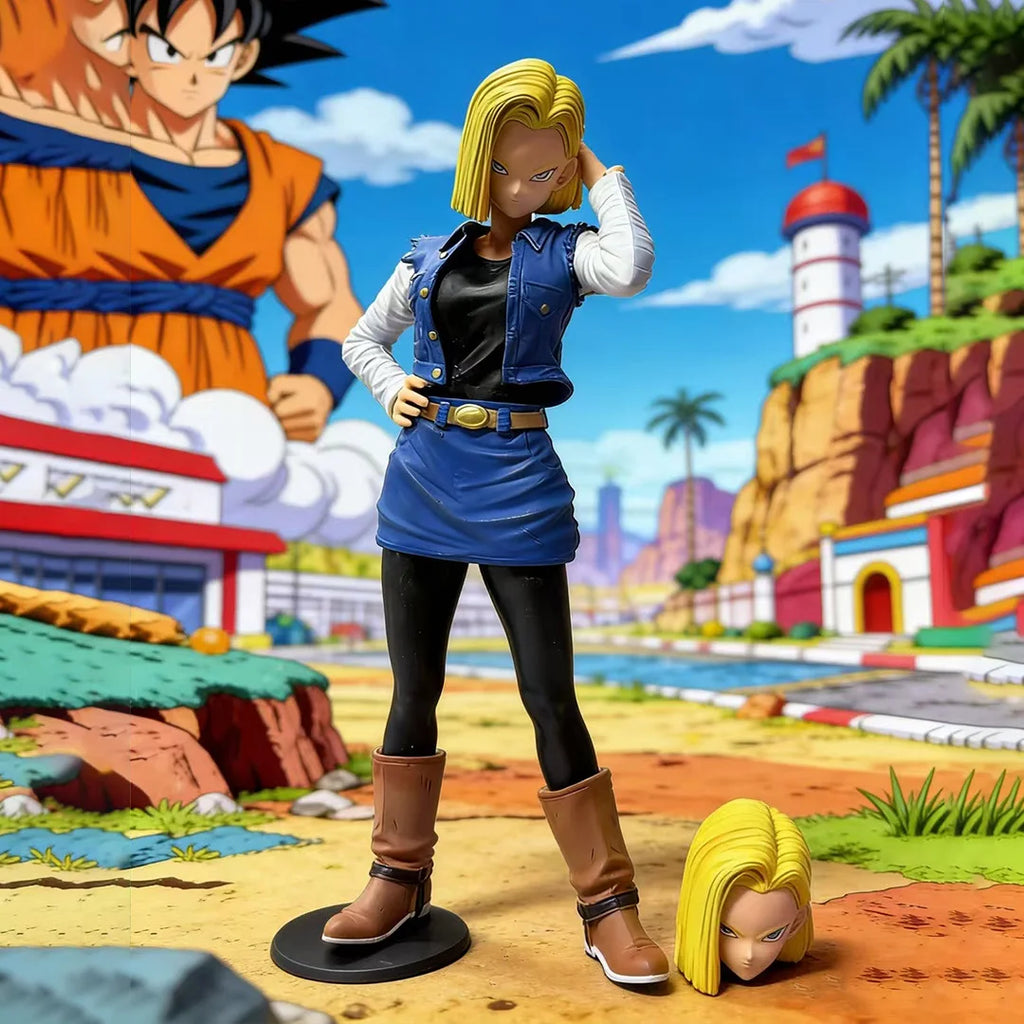 Anime Dragon Ball Z Android 18 Figure Android 18 26cm PVC Action Figurine Collection Model Toys Gifts