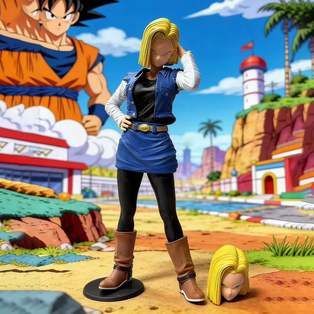 Anime Dragon Ball Z Android 18 Figure Android 18 26cm PVC Action Figurine Collection Model Toys Gifts