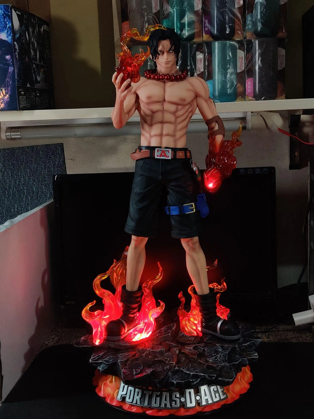 In Stock One Piece 73cm Roronoa Zoro&70cm Goose Step Luffy&70cm Dream Ace Super Large Figure Popular Anime Characters Fan Gift